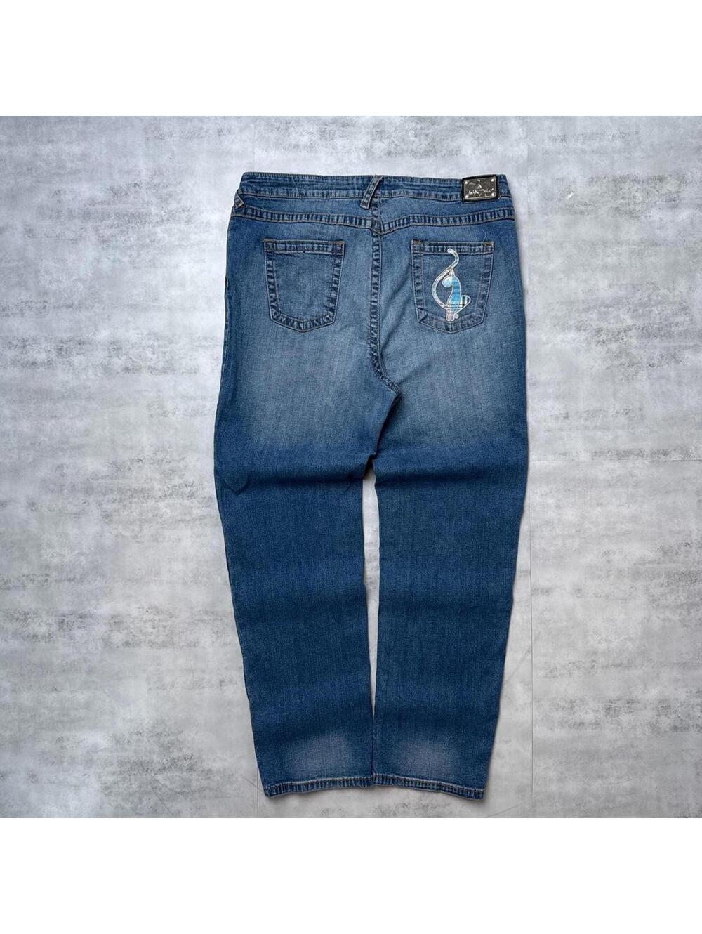 Y2K Baby Phat Blue denim 00s straight jeans [COPY]